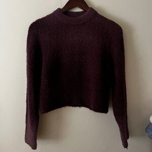 &other stories purple alpaca sweater